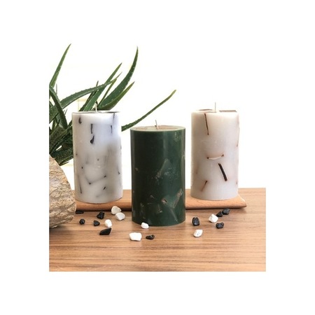 Tabsecret Candle Parçacık Tasarımlı Aromalı 3Lü Mum Seti