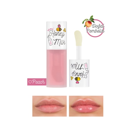 Missha A'pieu Honey & Milk Light Peach Lip Oil