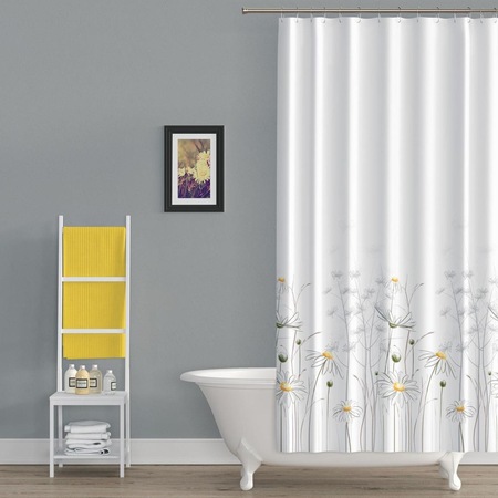 Tropik Banyo Duş Perdesi 8441 Model Çift Kanat 2X110X200Cm