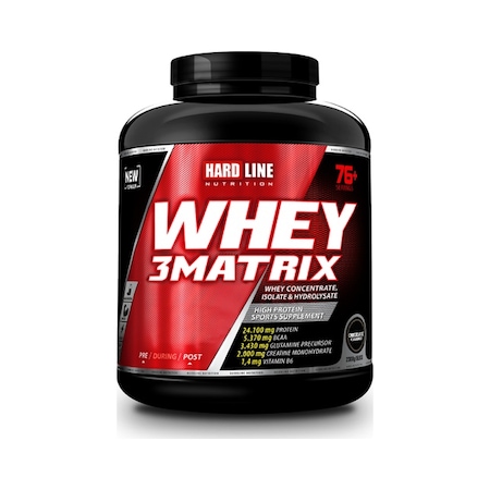 Hardline Whey 3Matrıx Protein Tozu 2300 G - Çikolata