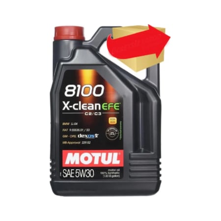 Motul 8100 X-Clean Efe 5W-30 Motor Yağı 4 L