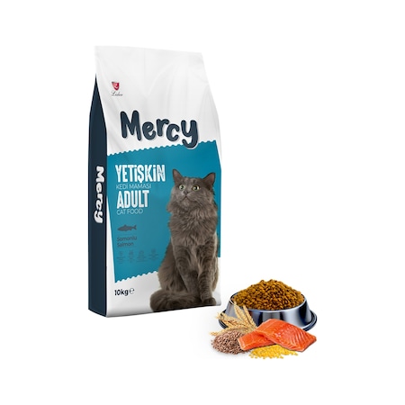 Mercy Somonlu Yetişkin Kedi Maması 10 KG