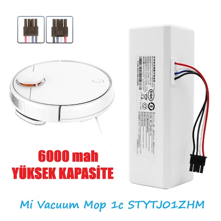 Xiaomi Mı Robot Stytj01zhm Uyumlu 14.4 Mijia 1c İçin 6000 Mah. P1904-4S1P-MM Batarya