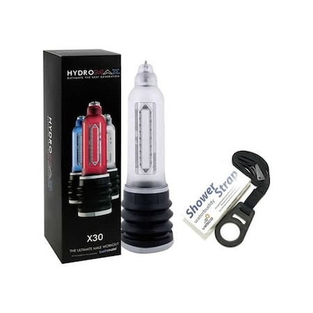 Hızlı Express Hydromax X30 Sulu Vakum Penis Pompası Bathmate Şeffaf