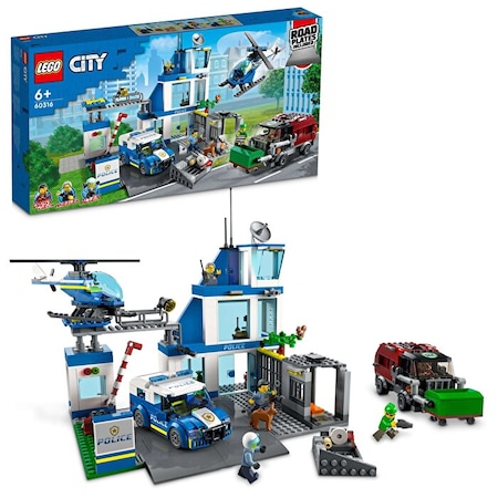 LEGO® City Polis Merkezi 60316-6+ Yaratıcı Oyuncak Yapım Seti - 668 Parça