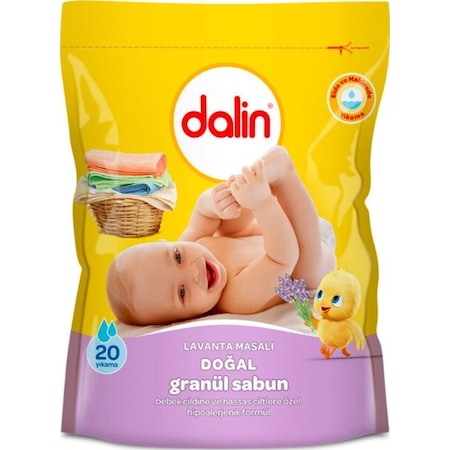 Dalin Lavanta Masalı Hipoalerjenik Doğal Granül Sabun 20 Yıkama 1 KG