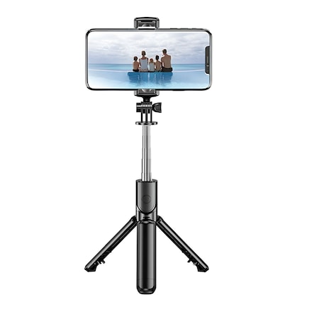 S03 Tripod Bluetooth Kumandalı Selfie Çubuğu 360 Fotoğraf Video