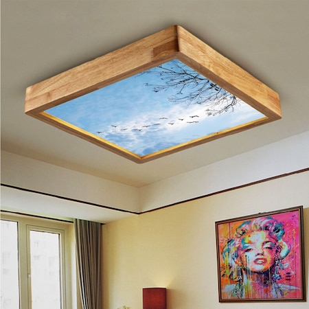 Wood Design World Ahşap Çerçeve Tavan Led Aydınlatma ( Yeni ) (528111482)