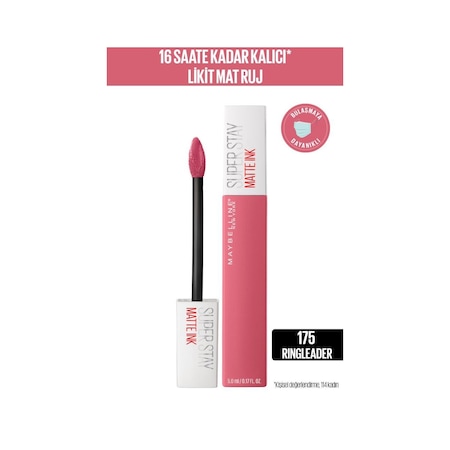 Maybelline New York Süper Stay Matte Ink Likit Mat Ruj 175 Ringleade 5 ML