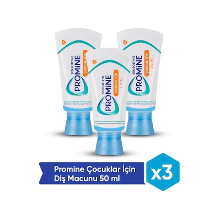 Sensodyne Promine Çocuklar için 6 - 12 Yaş Diş Macunu 50 ML x 3