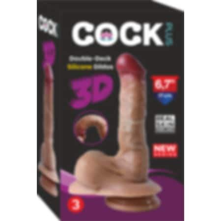 Erofoni Plus Çift Katmanlı 17 CM Gerçek Model Premium Realistik Dildo Penis