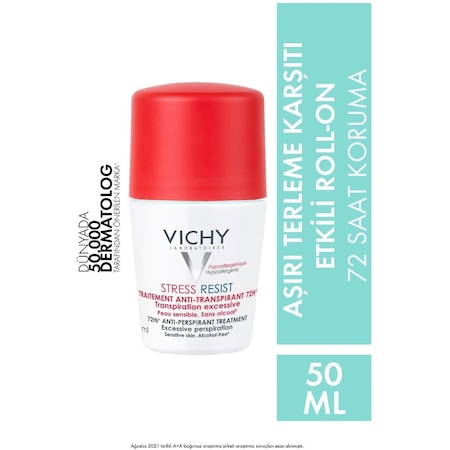 Vichy Hypoallergenic Stress Resist Anti-Transpirant Terleme Karşıtı Roll-On Deodorant 50 ML
