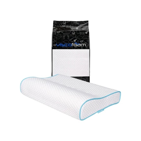 Viscofoam Boyun Destekli Ortopedik Yastık Visco Yastık 57x37x10-7cm