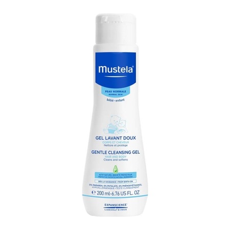 Mustela Gentle Cleansing Gel Yenidoğan Bebek Saç ve Vücut Şampuanı 200 ML