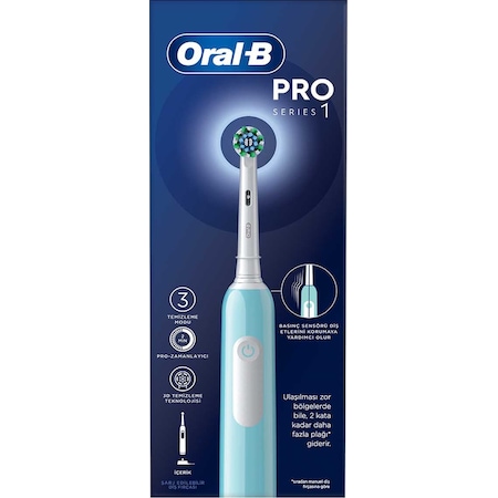 Oral-B Pro Series 1 Elektrikli Diş Fırçası Mavi + 1 Diş Fırçası Başlığı