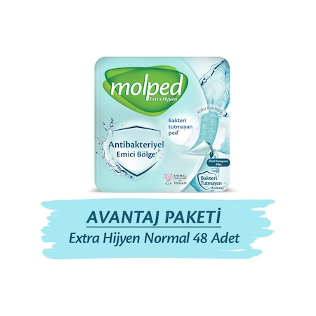 Molped Hijyenik Ped Extra Hijyen Süper Ekonomik Normal 48 Adet