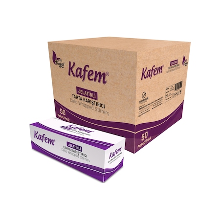 Jelatinli Tahta Karıştırıcı 100 Lü x 50 Paket (Koli) - Kafem