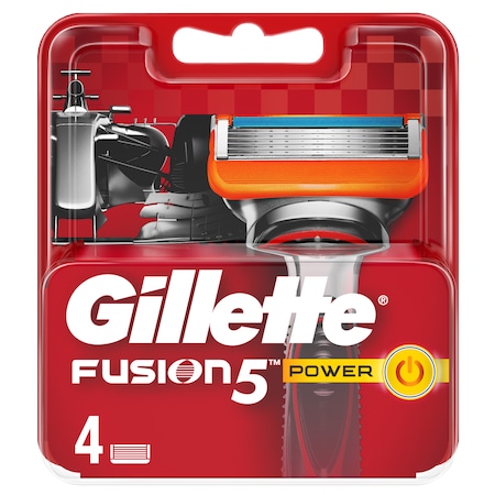 Gillette Fusion Power Yedek Tıraş Bıçağı 4'lü Kırmızı