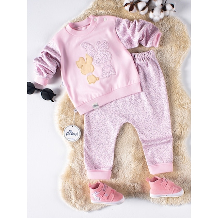 Pakel Kız Bebek 2'li Takım 6-18 Ay Pembe 17l12107824s1-2