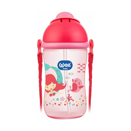 Wee Baby 171 Pipetli Bardak 380 ML Pembe