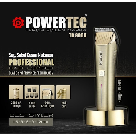 Powertec TR-9900 Saç Sakal Tıraş Makinesi