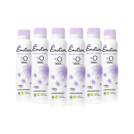 Emotion Detox Floral Kadın Deodorant 6 x 150 ML