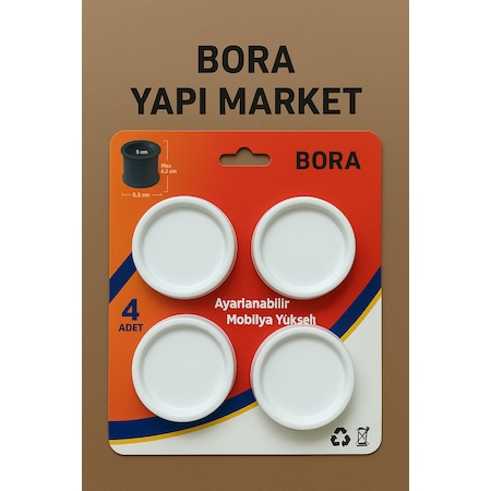 Mobilya Yükseltici Ayarlı Ayak Baza Yarak Mobilya Beyaz Eşya Ayağı Ayarlı Ayak Beyaz