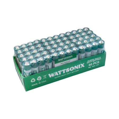 Wattsonix R03 AAA İnce Kalem Pil 60'lı