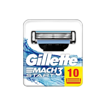 Gillette Mach3 Start Yedek Tıraş Bıçağı 10'lu