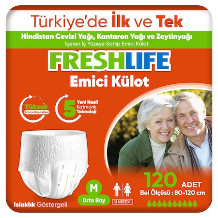 Freshlife Emici Külot Hasta Bezi M 4 x 30'lu