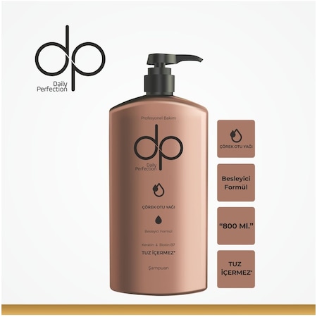 Dp Daily Perfection Çörekotu Tuzsuz Şampuan 800 ML