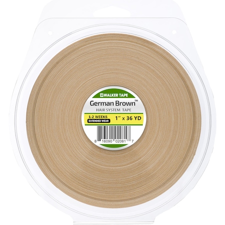 Walker Tape German Brown Protez Saç Bandı Rulo (2.5 CM x 32.91 M)