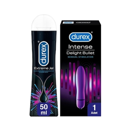 Durex Intense Delight Bullet 1 Adet + Extreme Jel 50 ML