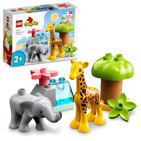 LEGO® DUPLO® Vahşi Afrika Hayvanları 10971 2+ Eğitici Oyuncak Yapım Seti - 10 Parça