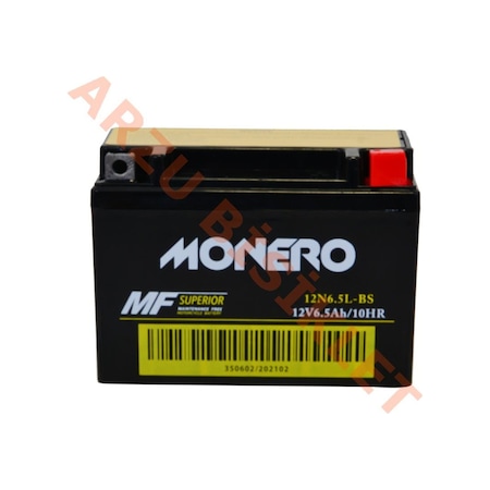 Monero 12v 6.5 Ah 12n6.5l-bs Motosiklet Aküsü. Monero