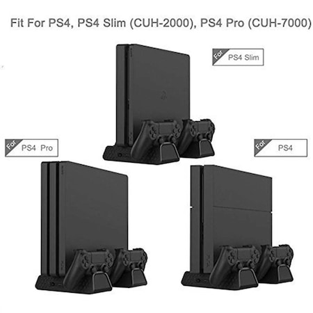 Dobe PS4 Slim PS4 Pro Fanlı Stand + Oyun Kolu Usb Şarjlı
