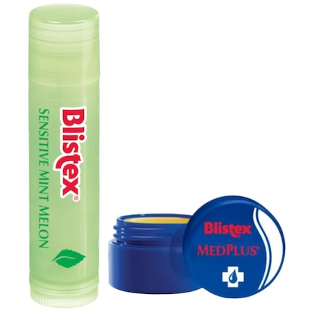 Blistex Sensitive Mint Melon Dudak Bakım Kremi 4.25 G + Medplus Jar Kavanoz 7 ML