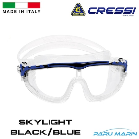 Parumarin Cressi Skylight Black / Blue Yüzücü Gözlüğü
