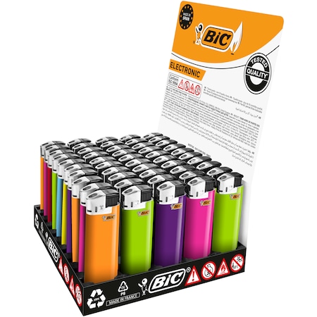 Bic J8 Elektronik Çakmak 50 Adet