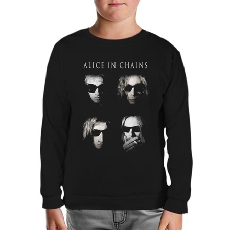 Alice In Chains - Group Siyah Çocuk Sweatshirt