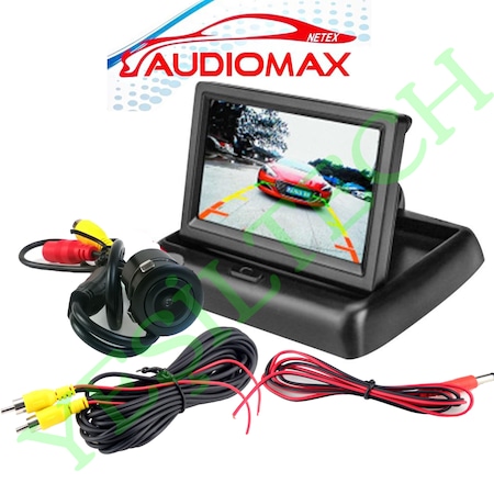 Audiomax Katlanır 4.3 İnch Ekran+Geri Vites Kamerası