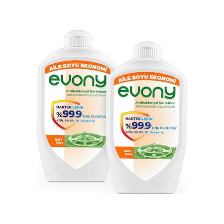 Evony Antibakteriyel Sıvı Sabun Soft Care 2 x 1500 ML