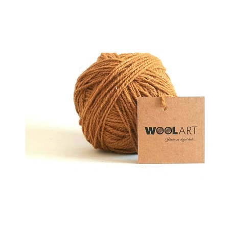 WoolArt %100 Yün Örgü ve Dokuma İpi Hardal