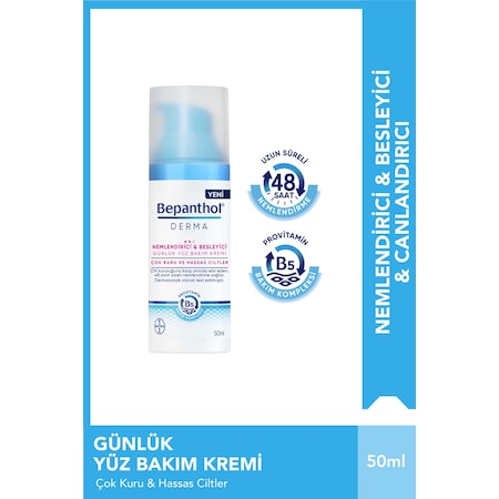 Bepanthol Derma Nemlendirici & Besleyici Günlük Yüz Bakım Kremi 50 ML