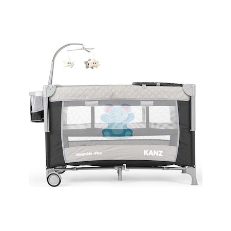 Kanz SleepSide +Plus Park Yatak Siyah