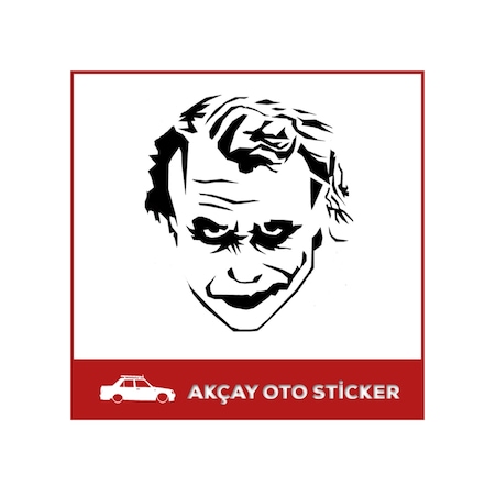 Joker Sticker Joker Araba Sticker Araç Aksesuar Oto Sticker