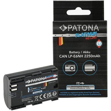Patona Platinum Canon LP-R6NH Usb-C Girişli Batarya