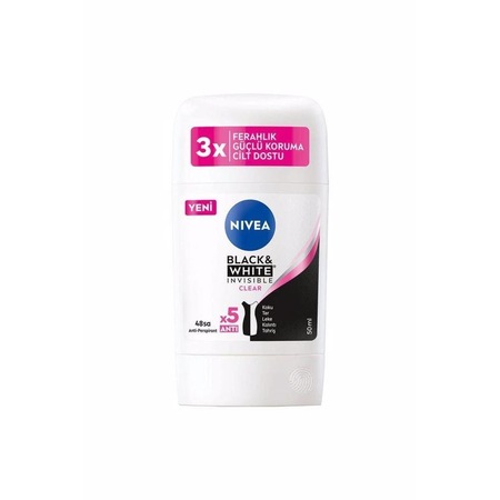 Nivea Women Black&White İnvisible Clear Stick Deodorant 50 ml