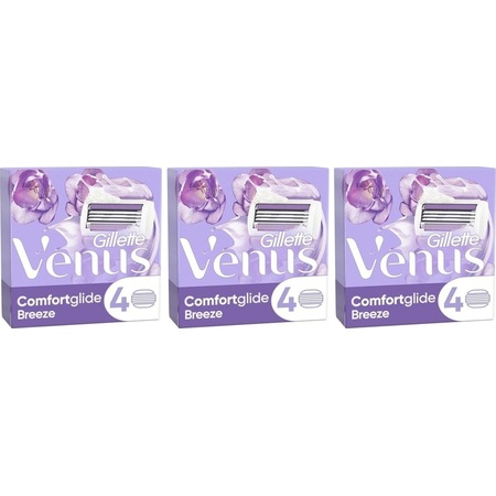 Gillette Venus 4 Comfortglide Breeze 12'li Yedek Başlık 3'lü