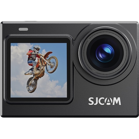 SJCAM SJ6 PRO WiFi 4K60 UHD 24MP 165° Geniş Açı 1000mAh 2”/1.3” Çift Ekranlı Aksiyon Kamerası Siyah